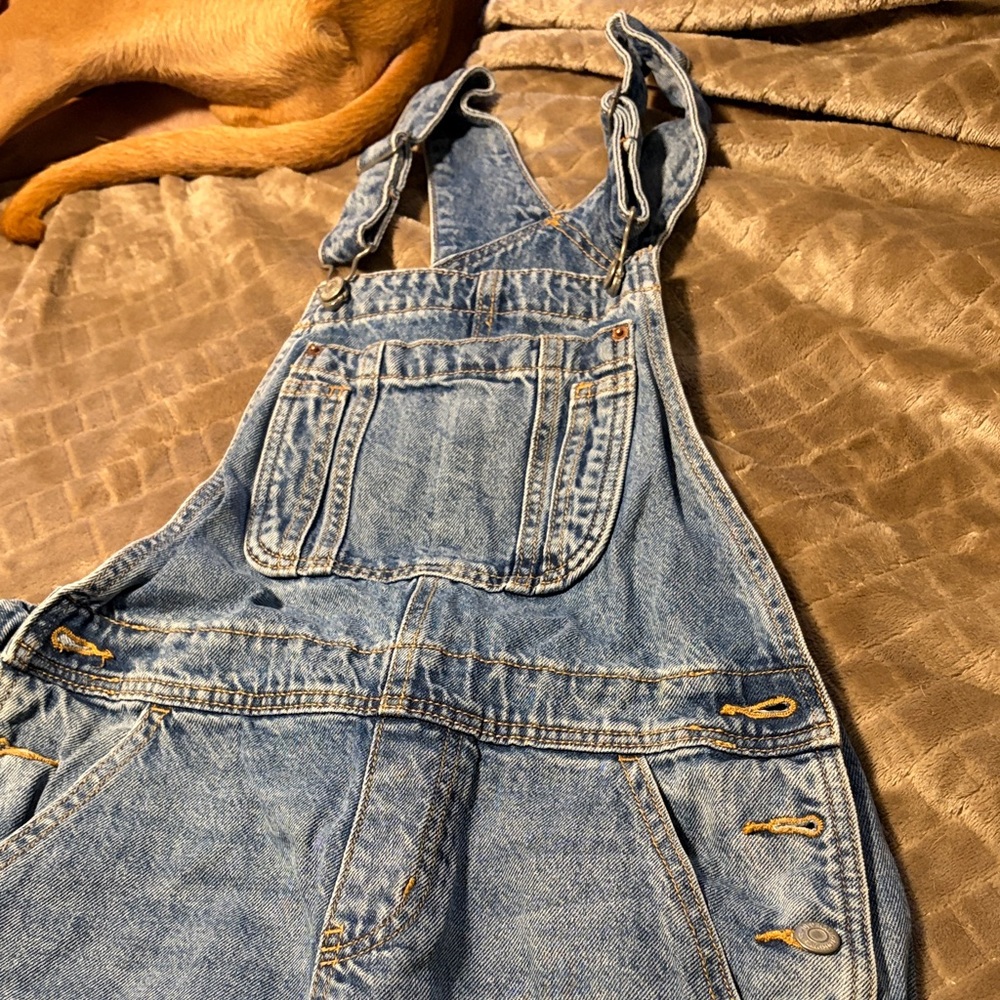 Old Navy Blue Denim Wide Leg Jumpsuit